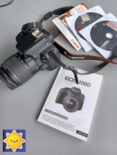 Foto Canon EOS 100 D Kamera mit Teleobjektiv  Betriebsheft  Versand sofort