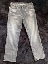 Neue Levi‘s Jeans Damen 724 grau W31 L 28 High Waist Straight Leg Stretch