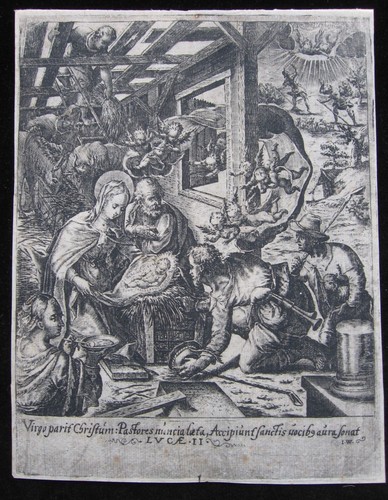 Johann wierix anbetung der - wierix:,