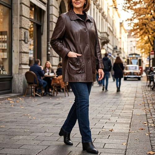 Neu damen leder jacke - neu,