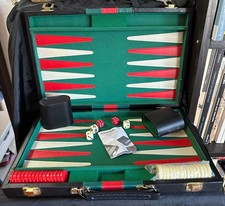 Backgammon Koffer Kunstleder