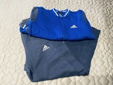 Adidas Trainingsanzug blau/grau Gr. 140