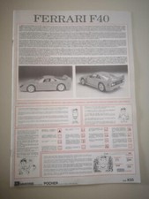 Instruction for Ferrari Pocher F40 1/8 scale K55 K56 K60 K57 K58