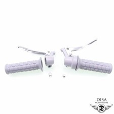 Gasgriff und Kupplungsgriff Bremsgriff Grau für Mofa Moped Kreidler