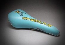 Eddy Merckx Selle Italia Tri Matic Manganese Saddle / Blue / 1999   #VELOWIZARD