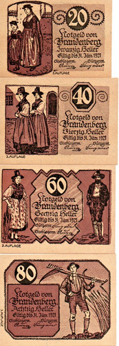 Notgeld von brandenberg - notgeld,
