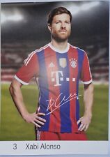 Autogrammkarte Xabi Alonso FC Bayern München