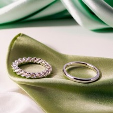 Silber Panzerkette Ring &