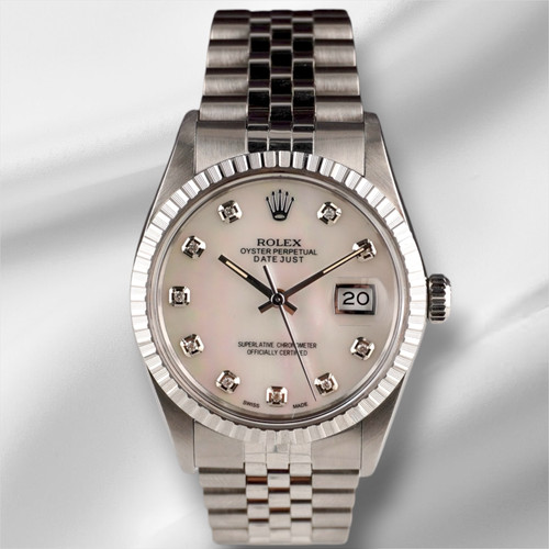 Rolex 36mm datejust - 36mm, stahl