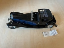 Franklin Mint Bugatti Royale Coupe Napoleon 1930 schwarz/blau 1:24 mit Echtheits