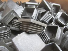 10 Stück Abdeckkappen Rohrkappen vierkant 40x40mm / Restposten Kunstreg