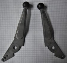 VW Käfer KG `65- Heizungshebel li + re, Knopf rund schwarz Griff 111 711 712 B