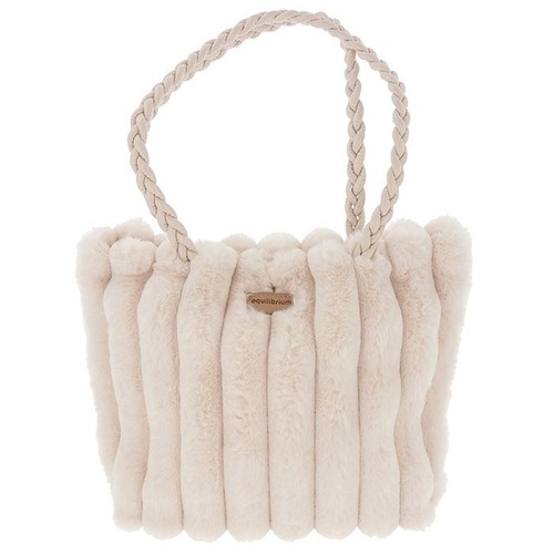 Cremefarbene handtasche mit - cremefarbene,