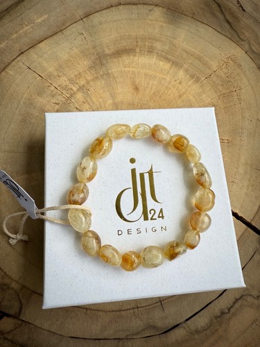 Citrin edelstein armband - citrin,
