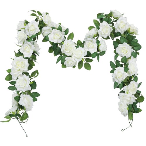 Künstliche rosen girlande - künstliche,