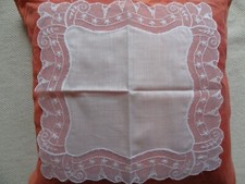 Ziertuch Kerzentuch weiß