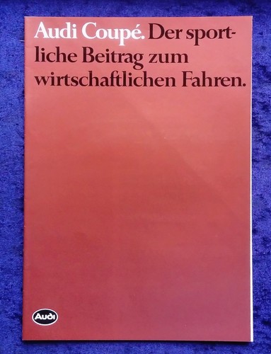 Audi coupe prospekt - audi, 1.1983