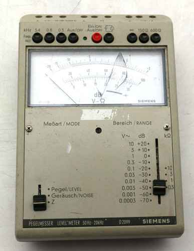 Siemens d2099 pegelmesser - siemens,