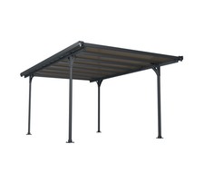 Carport Unterstand Garage Aluminium anthrazit 300x500cm Überdachung B-Ware