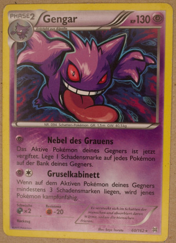 Gengar 162 deutsch non - 60/162,