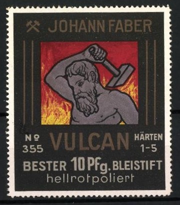 Reklamemarke johann faber - reklamemarke,