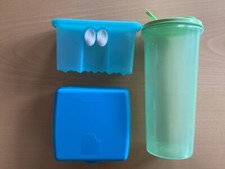 Tupperware 3 Stück insgesamt Brotzeitdose plus Frischhaltedose klein + Behälter 