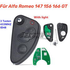 3 Tasten Auto Klapp Schlüssel