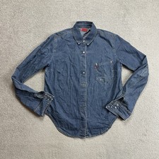 LEVIS Hemd Shirt Jeanshemd Gr L Vintage Jeans Western Denim Cowboy 23601 Blau