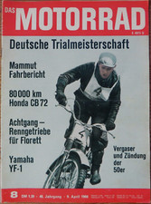 Das Motorrad 08/66 Fahrbericht Münch-Mammut, Trialmeisterschaft 66, Honda CB 72