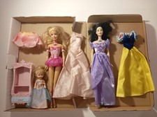 Barbie Elina + Schneewittchen + Shelly + Kleider & Schrank Original Mattel 2005