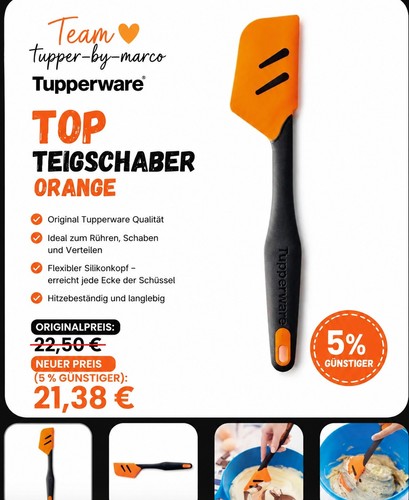 Tupperware top topschaber - top,
