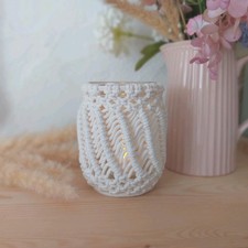 Makramee Windlicht I Handmade