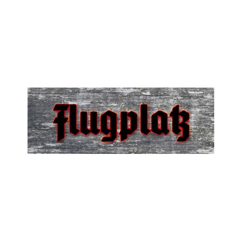 Schild flugplatz wegweiser - schild,
