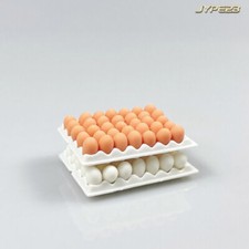 36 St. Puppenhaus Miniatur Eiertablett Maßstab 1/6 Küchenzubehör Lebensmittel