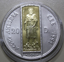 Andorra 20 Diners 1994 Silber
