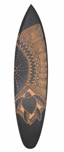 Deko surfboard aus hartholz - deko,