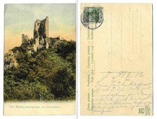 DW 424 - Der Drachenfels, Siebengebirge, gelaufen 1906
