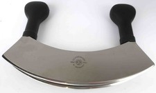 doppelseitiges OCHSENKOPF Wiegemesser Kräutermesser Rostfrei GBFF Germany 22,2cm