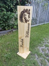 Holzschild Herzlich Willkommen