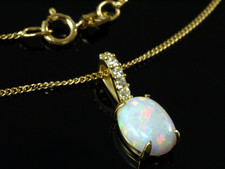 333 Goldkette mit Opal