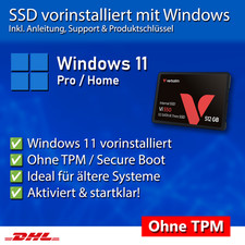 SSD Festplatte vorinstalliert