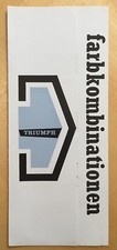 Prospekt Farbkarte Triumph