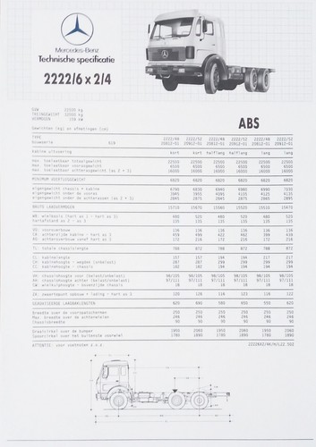 Mercedes benz lkw 2228 - lkw, 2228/6x2