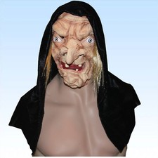 Halbmaske Hexe mit Umhang