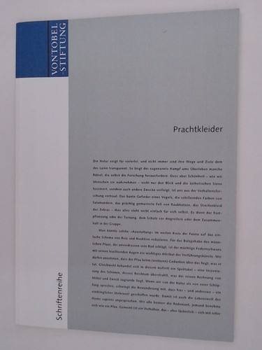 Prachtkleider vontobel und - vontobel,