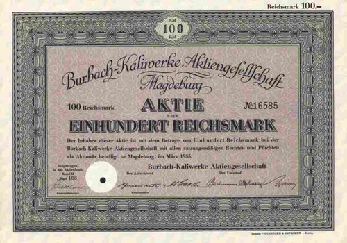 Burbach kaliwerke 1935 - burbach,