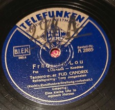 TANZORCHESTER FUD CANDRIX TELEFUNKEN SCHELLACKPLATTE