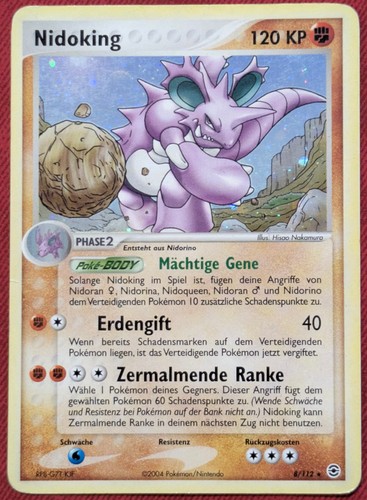 Pokémon nidoking 112 ex - nidoking, 8/112