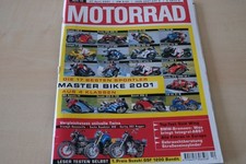 5) Motorrad 10/2001 - Gilera Saturno 500 mit 38PS - Honda XBR 500 mit 44PS bess