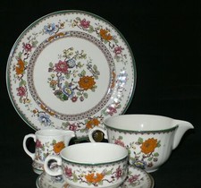 Eschenbach 200 30/161 Ceranova Hartporzellan asiatische Blüte rot Teile zur Wahl